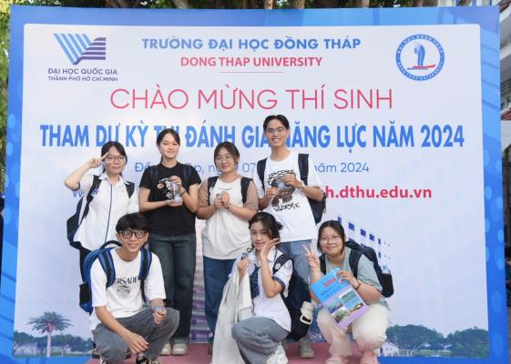 Hơn 1.200 thí sinh tham gia kỳ thi ĐGNL năm 2024 tại điểm thi Trường Đại học Đồng Tháp