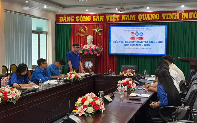 Tuổi trẻ Đại học Đồng Tháp Kiểm tra, giám sát chuyên đề công tác Đoàn – Hội năm học 2024 – 2025